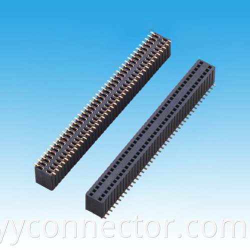 1.27×2.54mm H5.7mm Dual Row SMT Female Header Connector